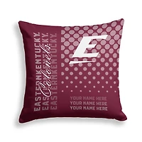 Pegasus Eastern Kentucky Colonels 18" x 18" Script Dot Fade Personalized Decor Pillow