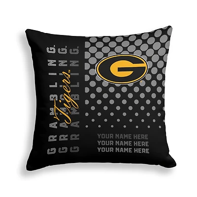 Pegasus Grambling Tigers 18" x 18" Script Dot Fade Personalized Decor Pillow