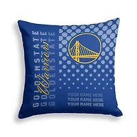Pegasus Golden State Warriors 18" x 18" Script Dot Fade Personalized Decor Pillow