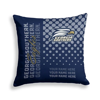Pegasus Georgia Southern Eagles 18" x 18" Script Dot Fade Personalized Decor Pillow