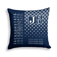 Pegasus Jackson State Tigers 18" x 18" Script Dot Fade Personalized Decor Pillow