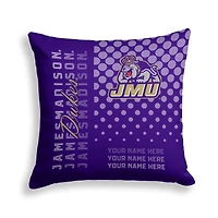 Pegasus James Madison Dukes 18" x 18" Script Dot Fade Personalized Decor Pillow