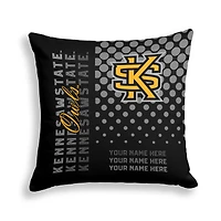 Pegasus Kennesaw State Owls 18" x 18" Script Dot Fade Personalized Decor Pillow