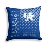 Pegasus Kentucky Wildcats 18" x 18" Script Dot Fade Personalized Decor Pillow