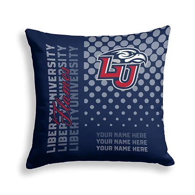 Pegasus Liberty Flames 18" x 18" Script Dot Fade Personalized Decor Pillow
