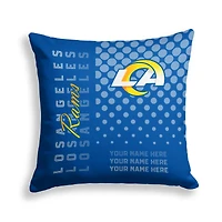 Pegasus Los Angeles Rams 18" x 18" Script Dot Fade Personalized Decor Pillow