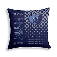Pegasus Memphis Grizzlies 18" x 18" Script Dot Fade Personalized Decor Pillow