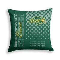 Pegasus NDSU Bison 18" x 18" Script Dot Fade Personalized Decor Pillow