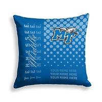 Pegasus MTSU Blue Raiders 18" x 18" Script Dot Fade Personalized Decor Pillow