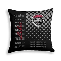 Pegasus New Mexico Lobos 18" x 18" Script Dot Fade Personalized Decor Pillow