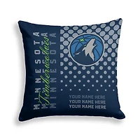 Pegasus Minnesota Timberwolves 18" x 18" Script Dot Fade Personalized Decor Pillow