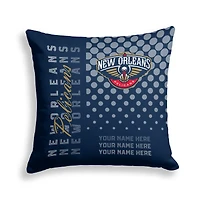 Pegasus New Orleans Pelicans 18" x 18" Script Dot Fade Personalized Decor Pillow