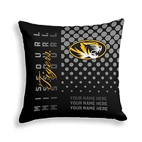 Pegasus Missouri Tigers 18" x 18" Script Dot Fade Personalized Decor Pillow