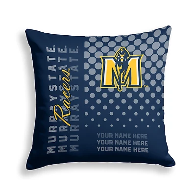 Pegasus Murray St. Racers 18" x 18" Script Dot Fade Personalized Decor Pillow