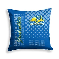 Pegasus South Dakota State Jackrabbits 18" x 18" Script Dot Fade Personalized Decor Pillow