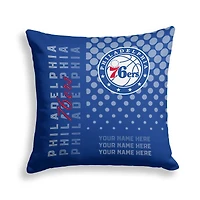 Pegasus Philadelphia 76ers 18" x 18" Script Dot Fade Personalized Decor Pillow