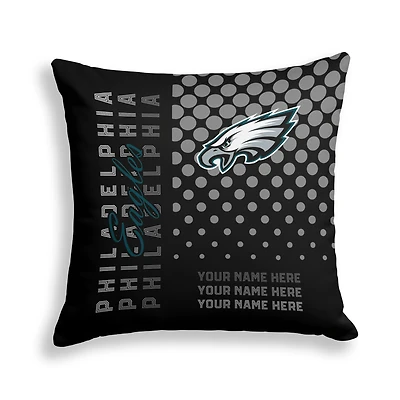 Pegasus Philadelphia Eagles 18" x 18" Script Dot Fade Personalized Decor Pillow