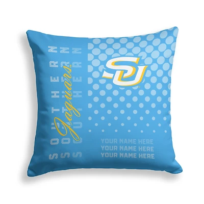 Pegasus Southern University Jaguars 18" x 18" Script Dot Fade Personalized Decor Pillow