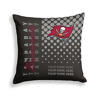 Pegasus Tampa Bay Buccaneers 18" x 18" Script Dot Fade Personalized Decor Pillow