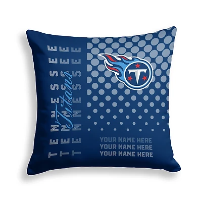 Pegasus Tennessee Titans 18" x 18" Script Dot Fade Personalized Decor Pillow