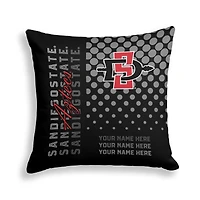 Pegasus San Diego State Aztecs 18" x 18" Script Dot Fade Personalized Decor Pillow