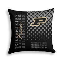 Pegasus Purdue Boilermakers 18" x 18" Script Dot Fade Personalized Decor Pillow