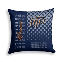 Pegasus UTEP Miners 18" x 18" Script Dot Fade Personalized Decor Pillow