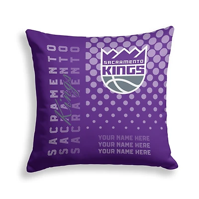 Pegasus Sacramento Kings 18" x 18" Script Dot Fade Personalized Decor Pillow