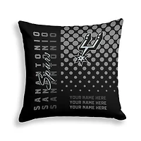 Pegasus San Antonio Spurs 18" x 18" Script Dot Fade Personalized Decor Pillow