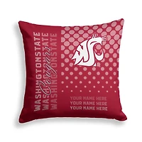 Pegasus Washington State Cougars 18" x 18" Script Dot Fade Personalized Decor Pillow