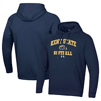 Men's Under Armour Navy Kent State Golden Flashes All Day Arch Softball Raglan Pullover Hoodie