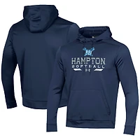 Men's Under Armour Navy Hampton Pirates Softball Pullover Hoodie
