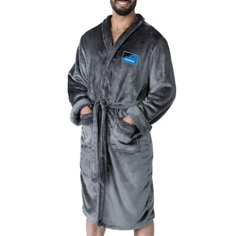 Unisex The Northwest Group Gray Carolina Panthers Snipe Personalized Robe