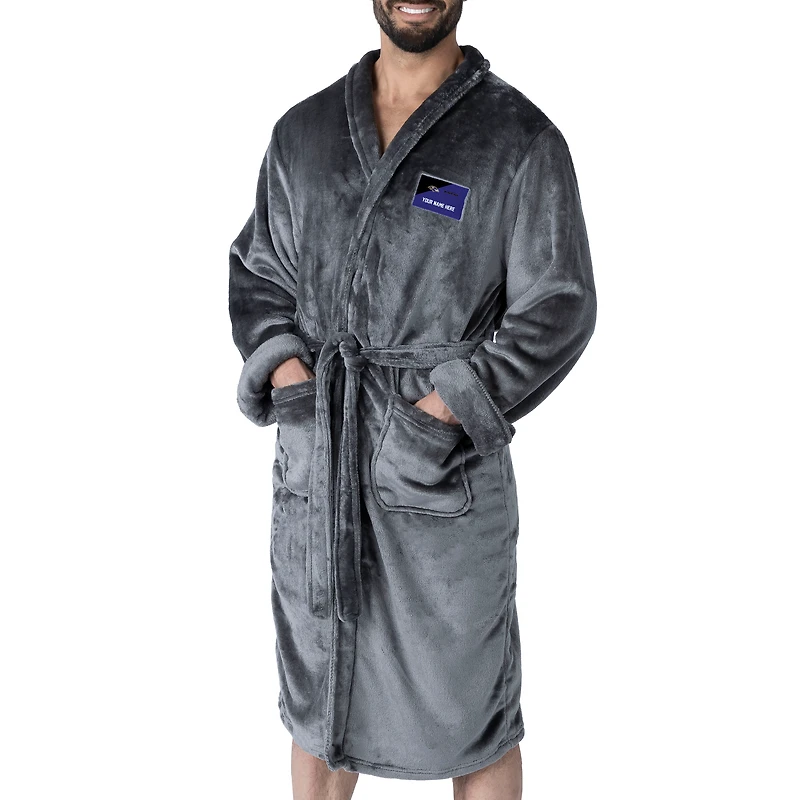 Unisex The Northwest Group Gray Baltimore Ravens Snipe Personalized Robe
