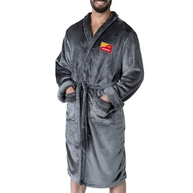 Unisex The Northwest Group Gray Kansas City Chiefs Snipe Personalized Robe