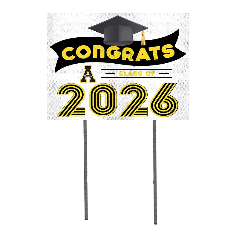 Appalachian State Mountaineers 18" x 24" 2026 Grad Yard Sign with Stakes