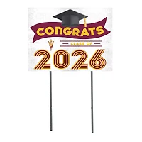 Arizona State Sun Devils 18" x 24" 2026 Grad Yard Sign with Stakes