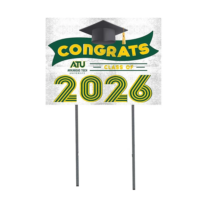 Arkansas Tech 18" x 24" 2026 Grad Yard Sign with Stakes