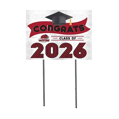 Bridgewater State Bears 18" x 24" 2026 Grad Yard Sign with Stakes