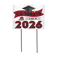 Bridgewater State Bears 18" x 24" 2026 Grad Yard Sign with Stakes