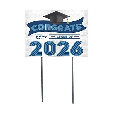 Cal State Monterey Bay Otters 18" x 24" 2026 Grad Yard Sign with Stakes