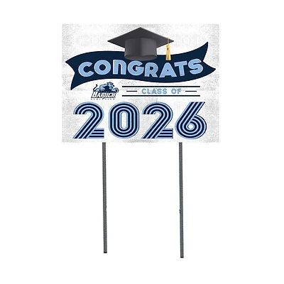 CUNY Baruch College 18" x 24" 2026 Grad Yard Sign with Stakes