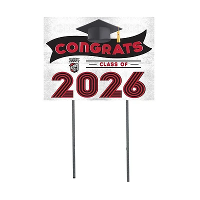Belmont Abbey Crusaders 18" x 24" 2026 Grad Yard Sign with Stakes
