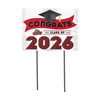 Caldwell Cougars 18" x 24" 2026 Grad Yard Sign with Stakes