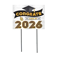 Cal State Long Beach The Beach 18" x 24" 2026 Grad Yard Sign with Stakes