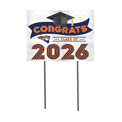 Carroll University Pioneers 18" x 24" 2026 Grad Yard Sign with Stakes