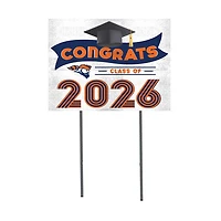 Carroll University Pioneers 18" x 24" 2026 Grad Yard Sign with Stakes
