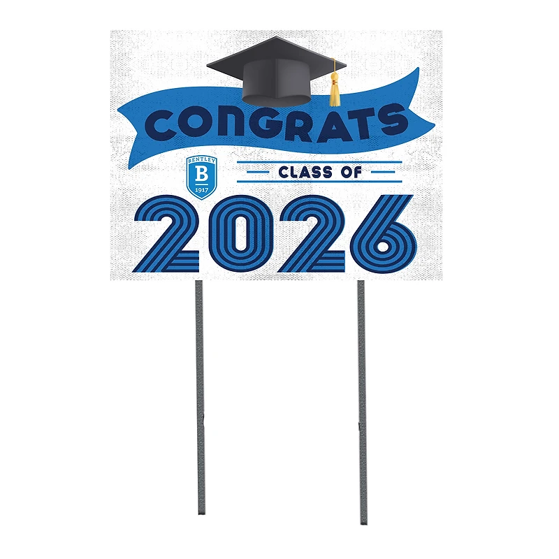 Bentley Falcons 18" x 24" 2026 Grad Yard Sign with Stakes
