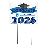 Bentley Falcons 18" x 24" 2026 Grad Yard Sign with Stakes