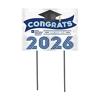 Case Western Reserve Spartans 18" x 24" 2026 Grad Yard Sign with Stakes